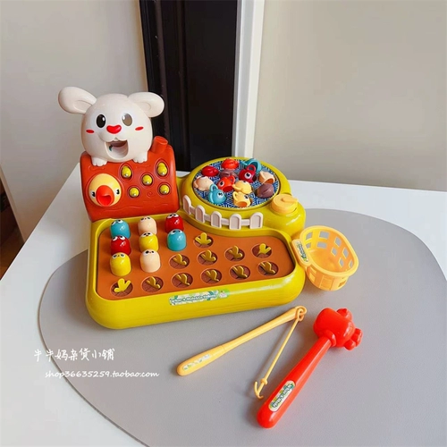 Музыкальная игрушка для рыбалки антистресс «Суслик» для раннего возраста, игровая приставка