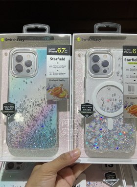 Switcheasy 星空16promax磁吸壳透明流沙军规壳15promax防摔壳14promax全包壳固体