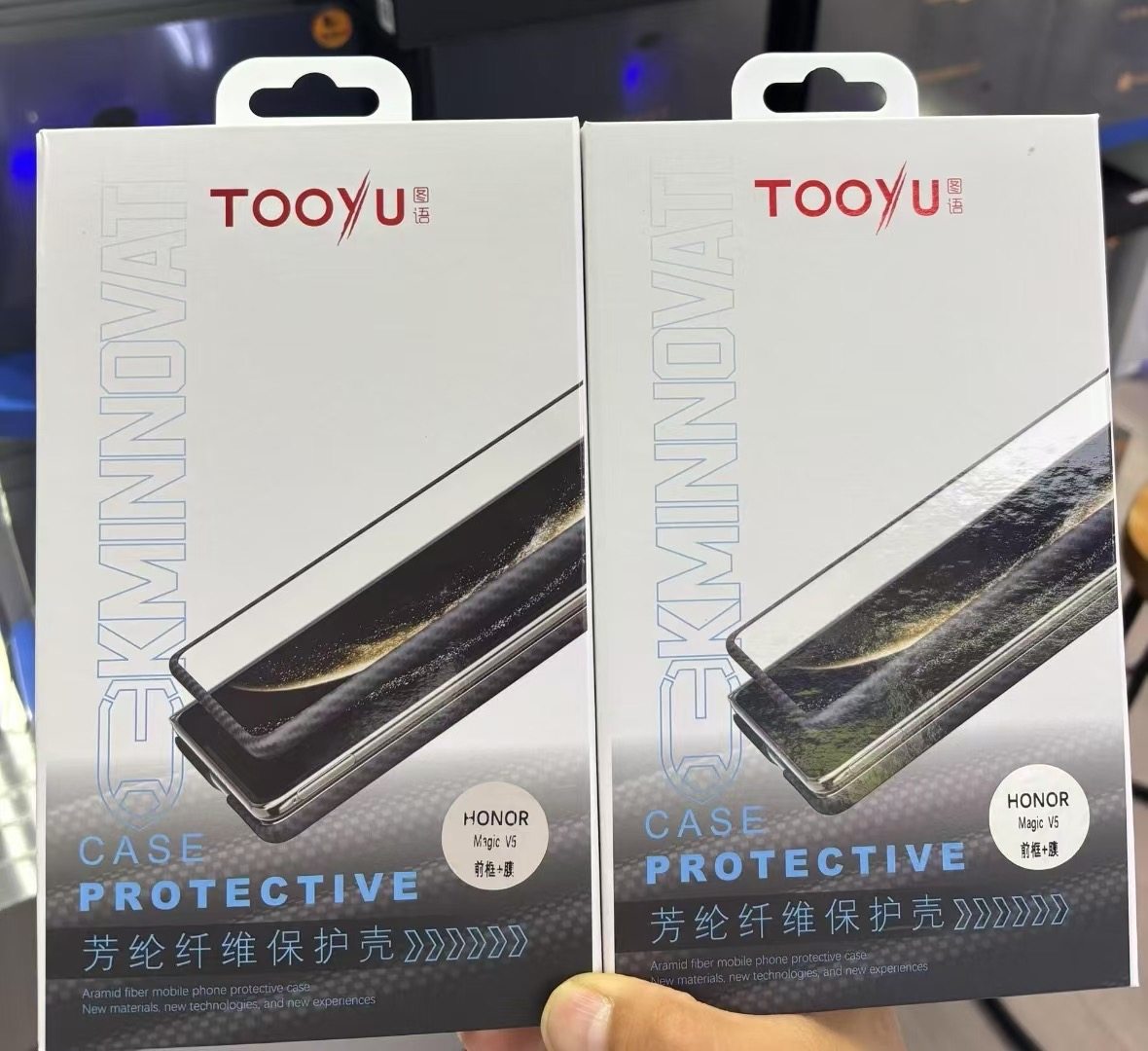 图语Tooyu钢化膜honor荣耀v5 凯夫拉超薄壳磁吸壳前壳V3s前壳v3 v2礼盒2件套缩小膜中轴后壳v6前框