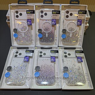 Switcheasy适用于苹果17promax磁吸星空防摔壳17pro冰雪夜幕透明保护壳