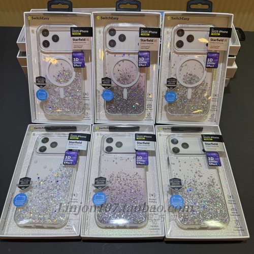 Switcheasy适用于苹果17promax磁吸星空防摔壳17pro冰雪夜幕透明保护壳