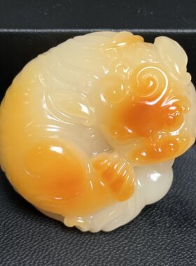 寿山石芙蓉石手把件52/45/24毫米