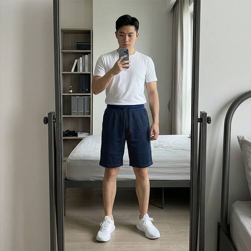 男士短裤夏季休闲运动风新款小众高级爆款百搭直筒抽绳裤子出游季