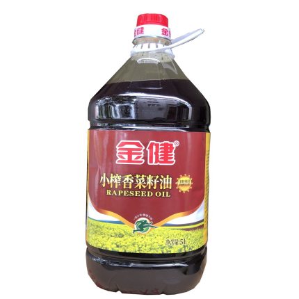 金健5L小榨香菜籽油非转湖南食用油 物理压榨植物油健康菜油