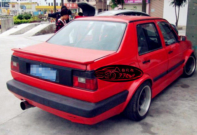 老款捷达mk2专用压尾翼 abt尾翼老款方头捷达mk2经典尾翼树脂材质