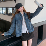 【大货】26年拉链牛仔短外套2B175-8483-P165控268，女装短外套，浙宝229