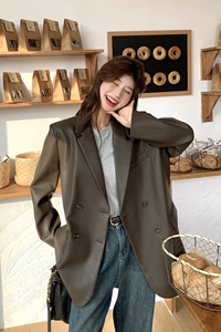 大货已出 皮衣西装外套女2B175-8289-P155控218图片