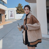 现货2021冬季皮毛一体外套229-8160-P205控价298，女装皮草，浙宝229