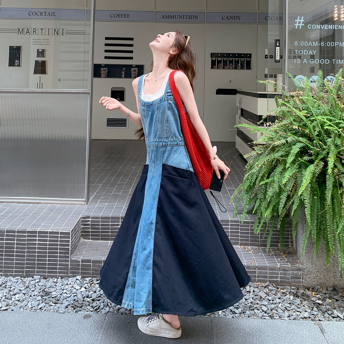 【大货】超高品质牛仔背带裙拼接单件2B175-8502-P165控268,女装连衣裙,浙宝229
