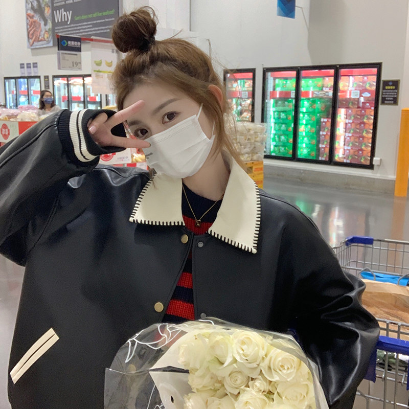 【新款】大货已出23年秋装原版一样皮衣229-8236-P145控198,女装皮衣,浙宝229