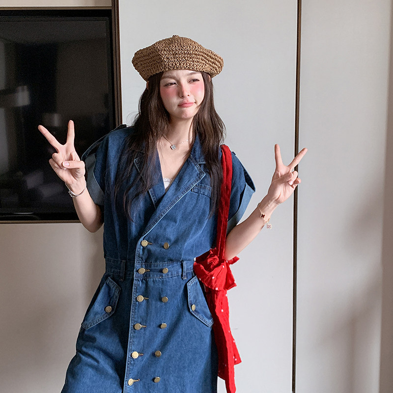 【现货】25年夏天牛仔连衣裙2B175-8332-P145控218,女装连衣裙,浙宝229