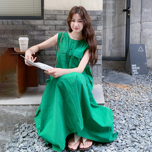 大货已出 绿色连衣裙女2B175-8440-P135控198图片
