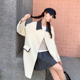 【大货已出】80羊毛双面呢黑白两色外套229-8258-P255控378，女装毛呢外套，浙宝229