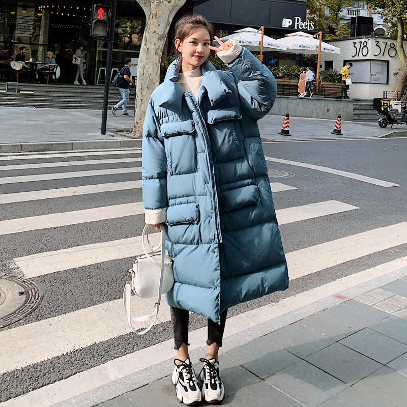大货已出冬装宽松显瘦长款棉衣女多口袋棉服229-8136-P175-K258，女装棉衣/棉服，浙宝229