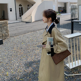 【新款现货】22年秋装拼色风衣高品质！229-8186-P155控218，女装风衣，浙宝229