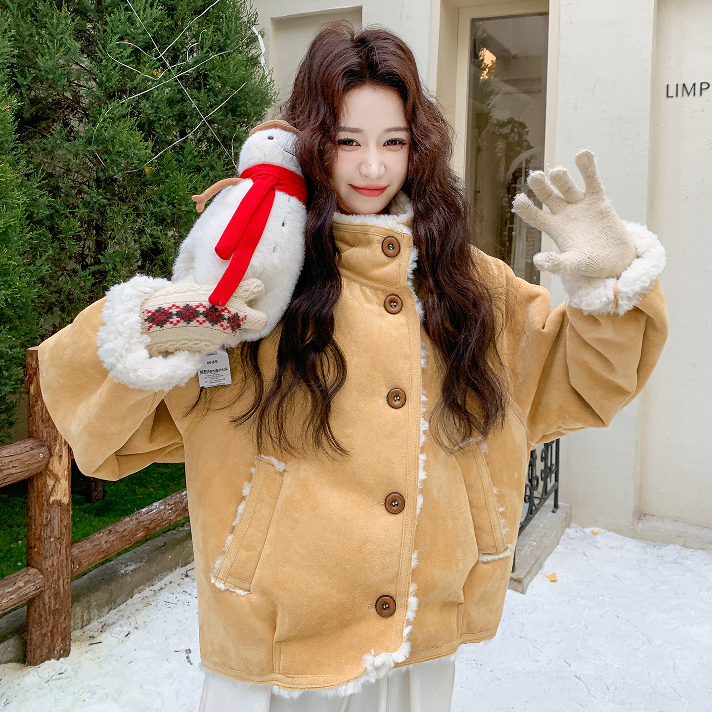 【大货】25年皮毛一体大货已出2B175-8473-P205控298,女装短外套,浙宝229