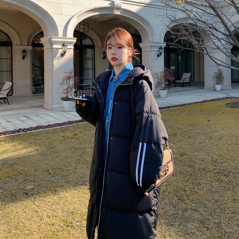 【大货已出】学院风黑色大棉被长款棉衣229-8192-P195控288,女装棉衣/棉服,浙宝229