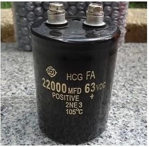 电解电容 63V22000UF  22000MFD 63VDC 体积 50*80 螺丝脚