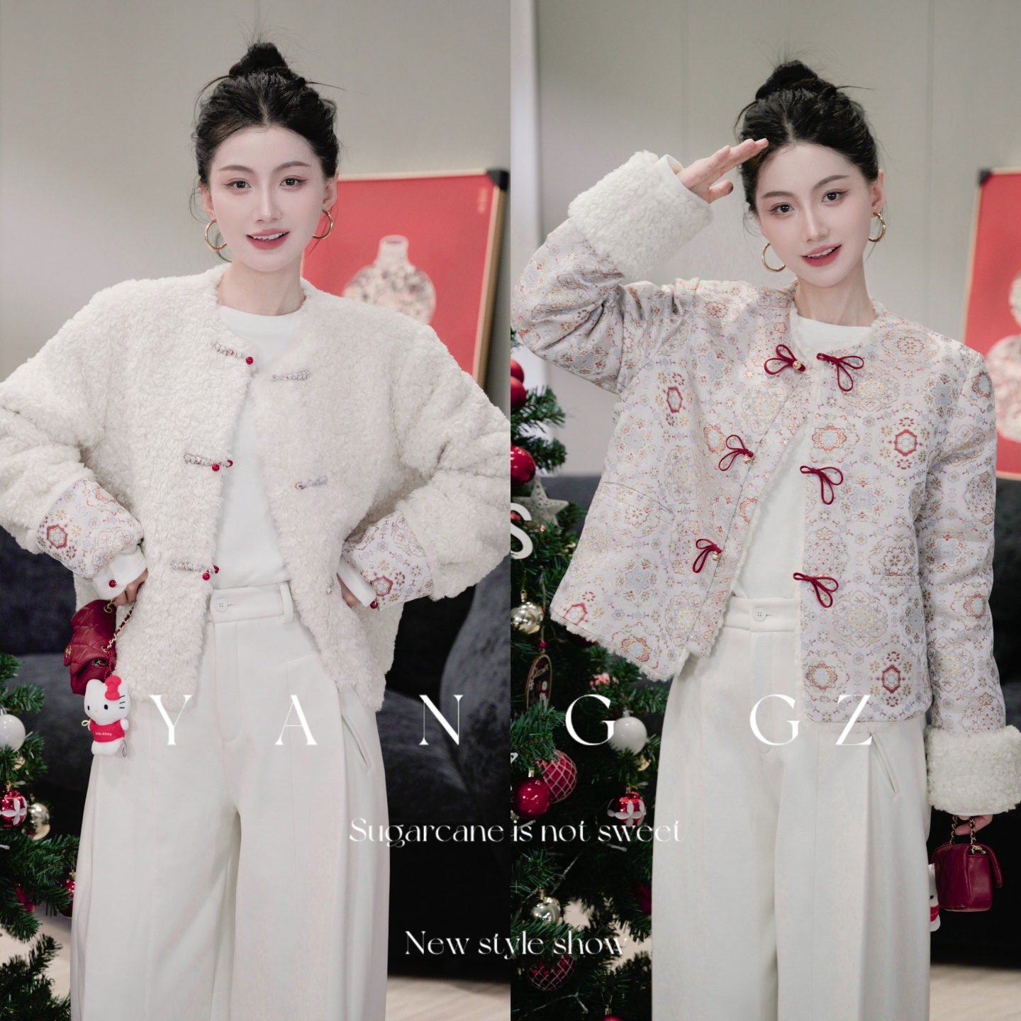 新款双面双穿羊毛混纺外套上衣女