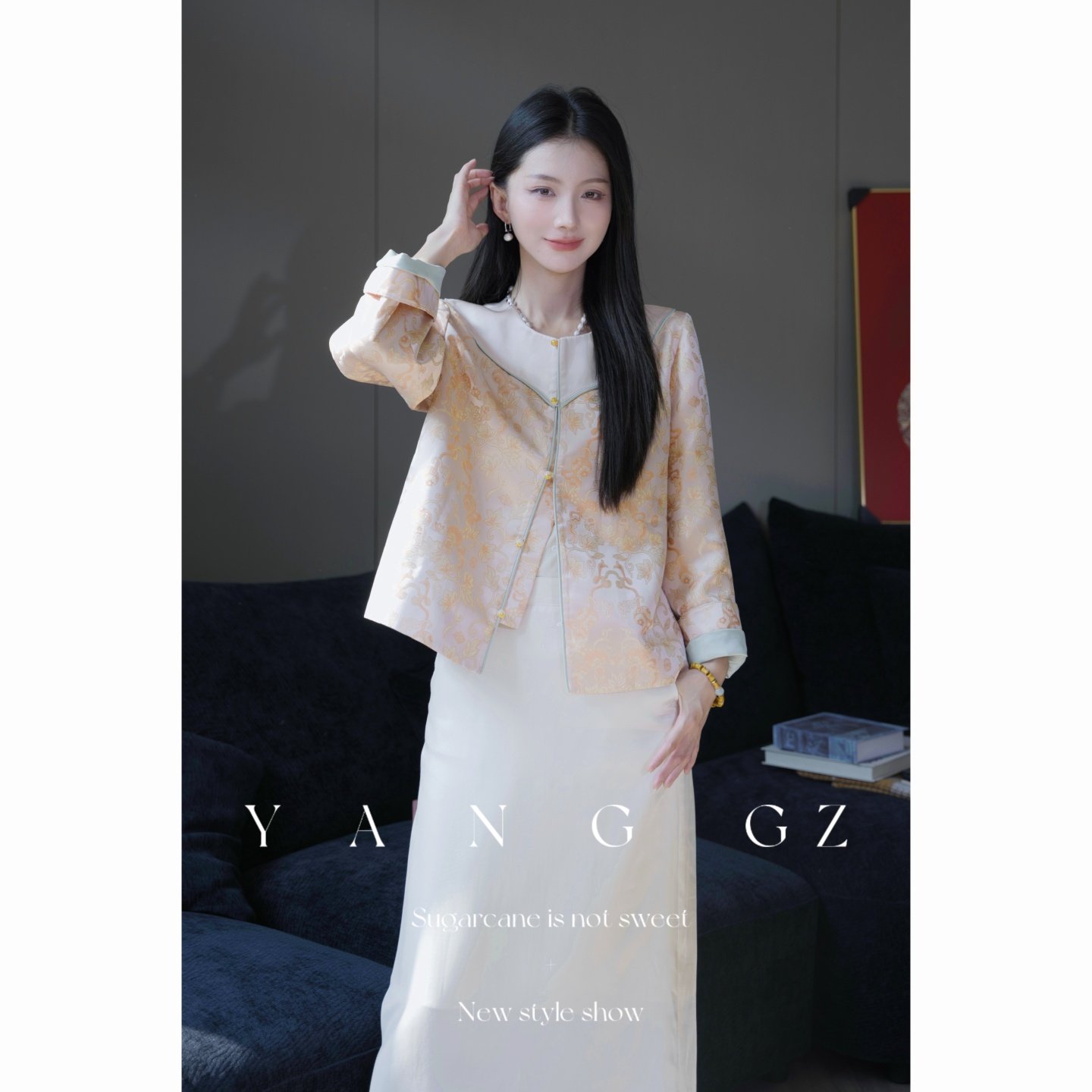 YANG GZ【长安一梦】新中式葫芦藤蔓纹开衫外套女 GZ5153SO657093,女装/女士精品,汉服上装,淘宝优惠券,粉丝福利购,淘宝优惠卷