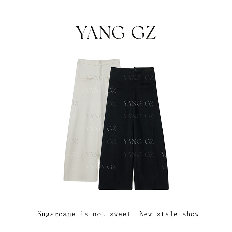 YANG GZ【春日街灯】新中式新款春款遮肉显瘦百搭直筒休闲裤女,女装/女士精品,汉服裤装,淘宝优惠券,粉丝福利购,淘宝优惠卷