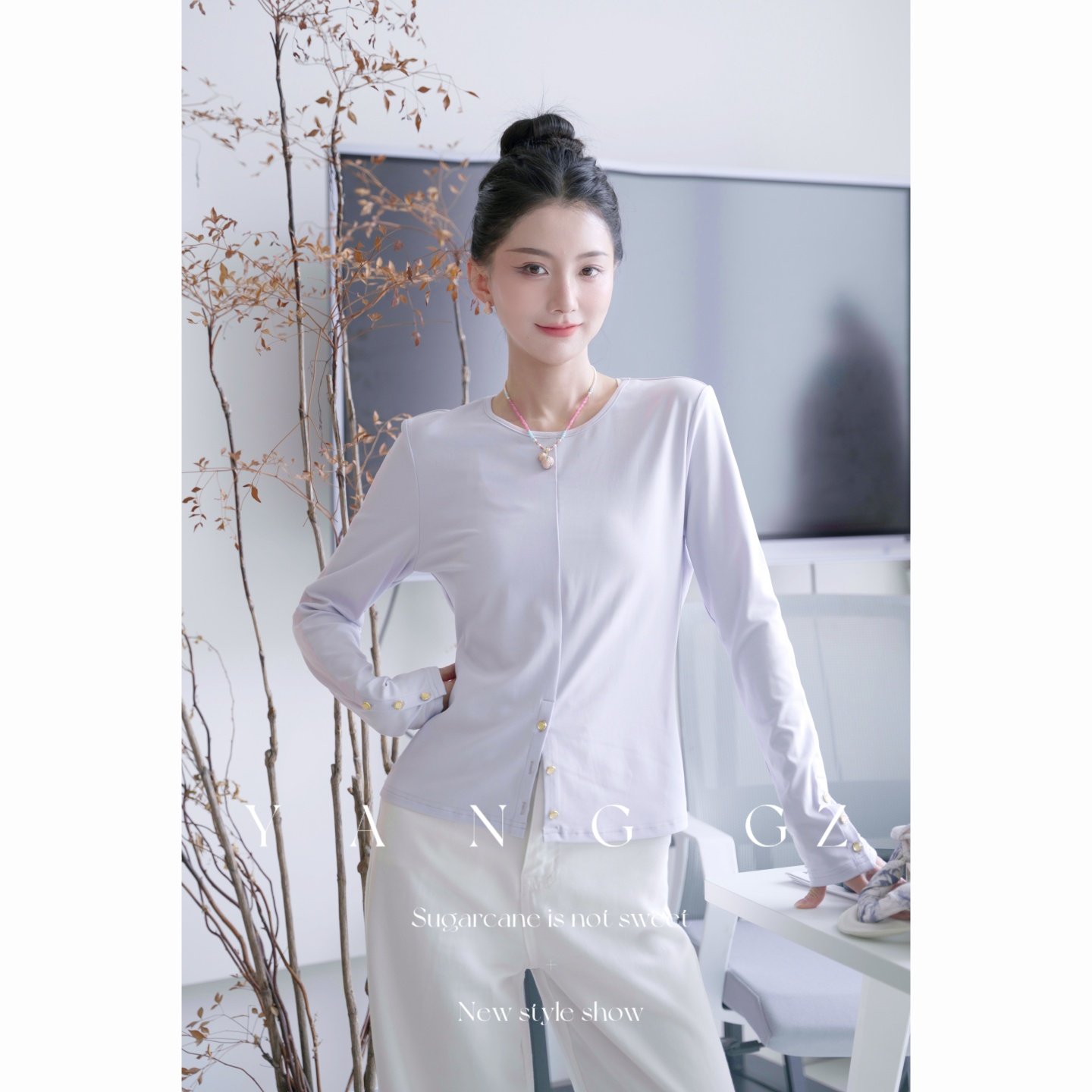 YANG GZ【葡萄汽水】新中式新款遮肉显瘦莱赛尔罗纹针织衫上衣女,女装/女士精品,汉服上装,淘宝优惠券,粉丝福利购,淘宝优惠卷