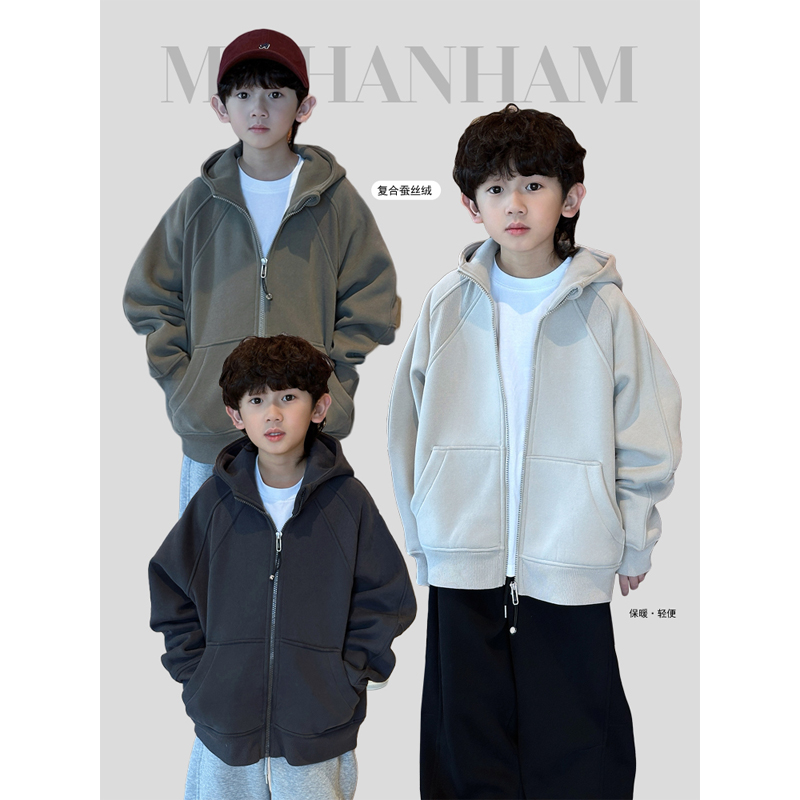 mohanHam男童中大童韩版卫衣