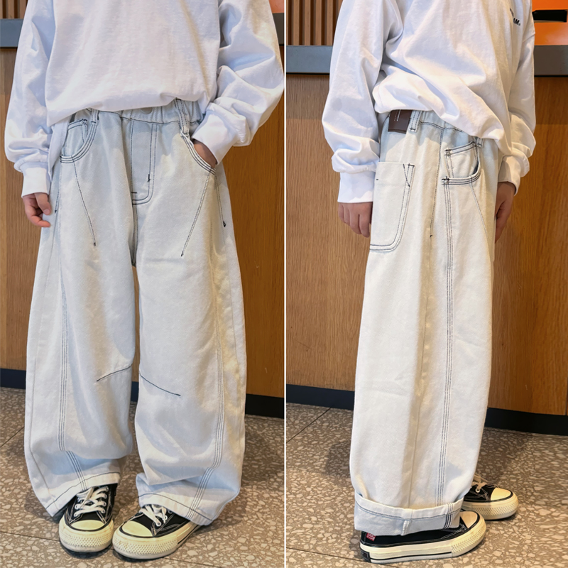 凯文家男童春季韩版牛仔裤