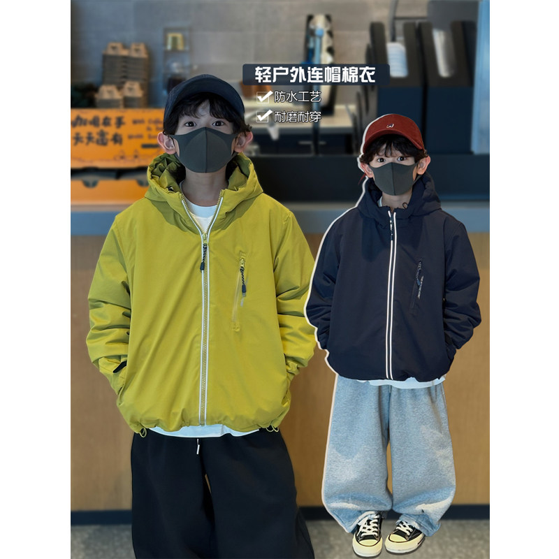 凯文家童装2025年冬季新品男童中大童韩版夹棉冲锋衣休闲儿童外套,童装/婴儿装/亲子装,普通外套,淘宝优惠券,粉丝福利购,淘宝优惠卷