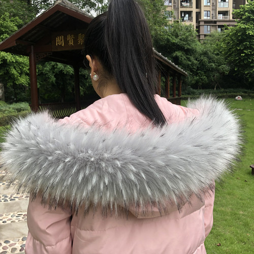 仿真毛领貉子毛毛领子白色狐狸毛