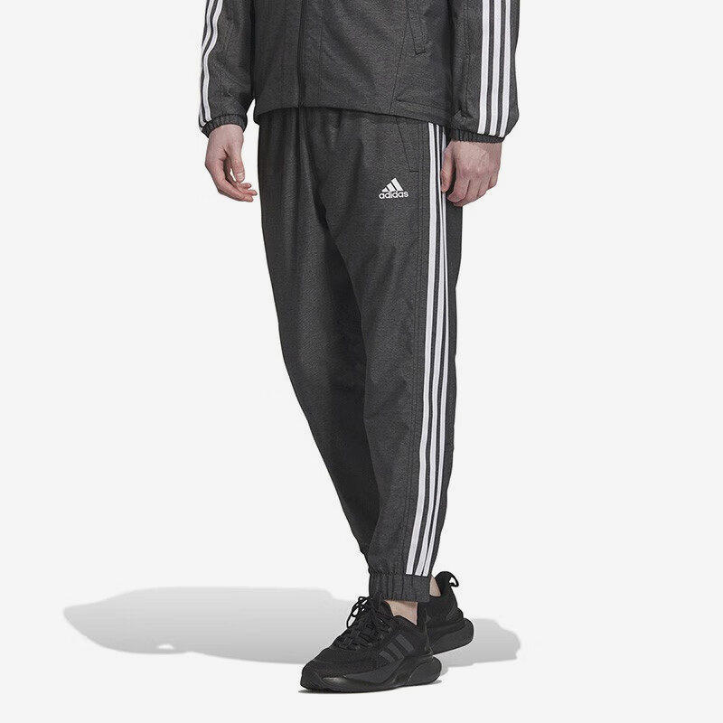 Adidas/阿迪达斯正品牛仔风锥形男士运动休闲梭织长裤IK7352