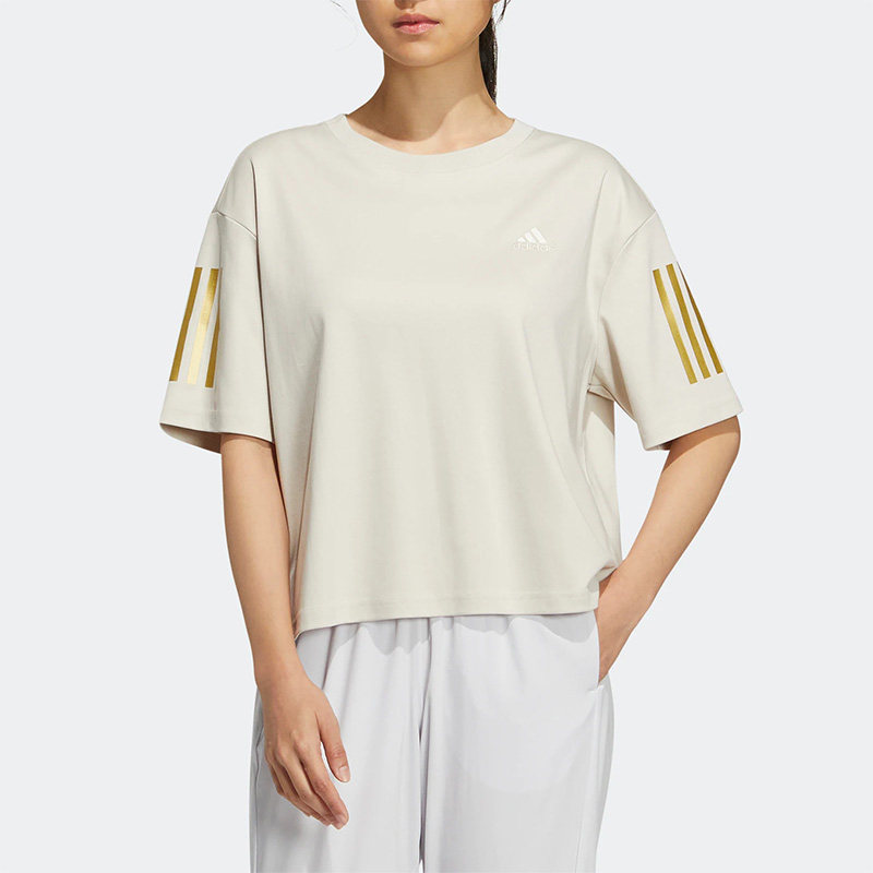 Adidas/阿迪达斯正品夏季新款女子运动休闲短袖T恤 HT6910,运动服/休闲服装,运动T恤,淘宝优惠券,粉丝福利购,淘宝优惠卷