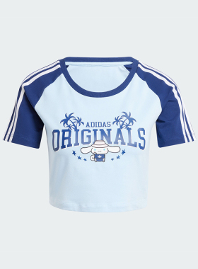 Adidas/阿迪达斯正品CROP BABY TEE C女士运动短袖T恤JH3175