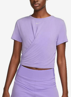 Nike/耐克正品Dri-FIT One Luxe 女子扭结式上衣DD4922-567