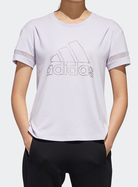 Adidas/阿迪达斯正品夏季新款女子休闲运动型格短袖T恤GJ9023