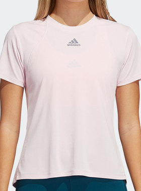Adidas/阿迪达斯正品 夏新款休闲跑步运动女子短袖T恤 H20746