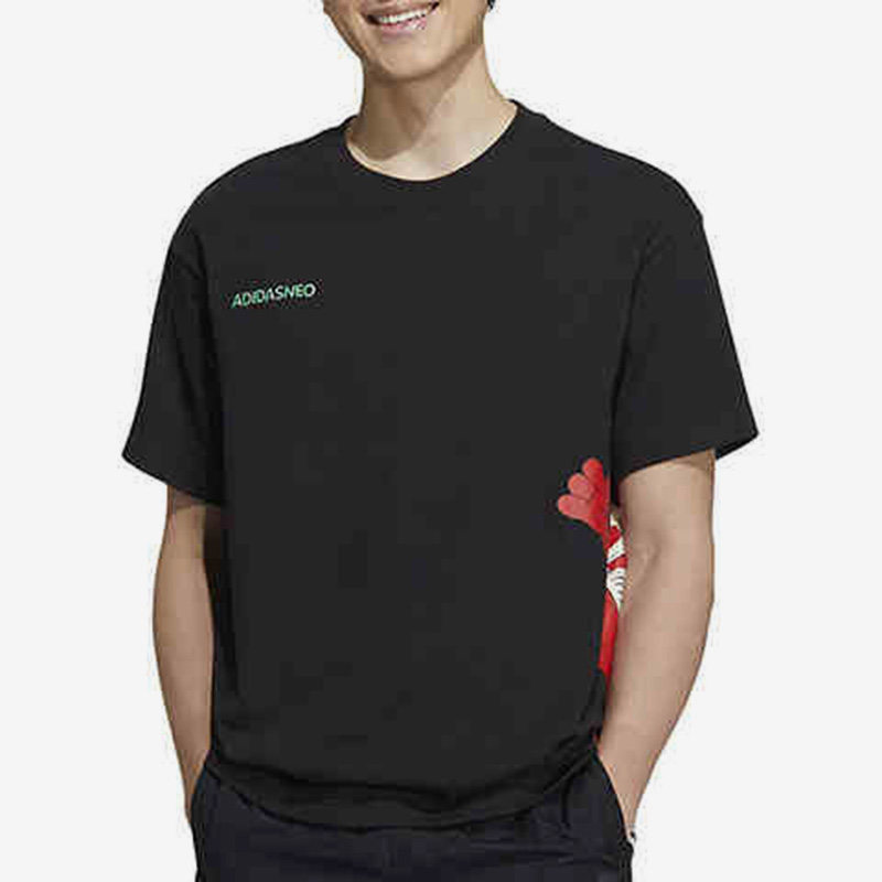 Adidas/阿迪达斯正品neo 夏季新款男女款透气运动短袖T恤 HM9943