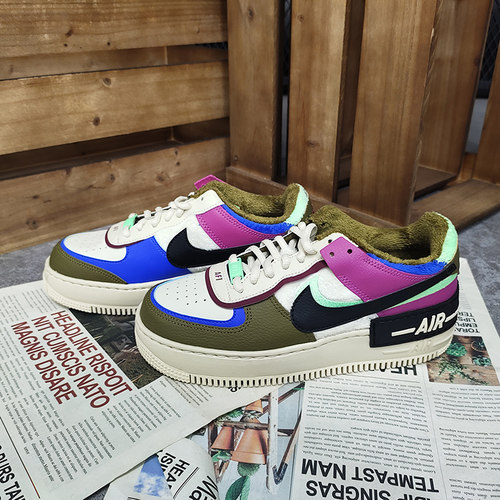 Nike/耐克正品冬季新款女子AF1空军一号加绒运动休闲鞋CT1985