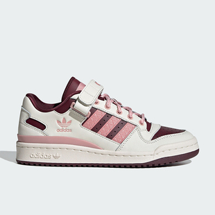 W女子魔术贴休闲运动板鞋 Adidas LOW FORUM IF3925 阿迪达斯正品
