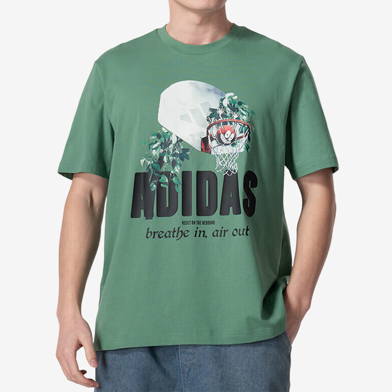 阿迪达斯男士夏季短袖T恤