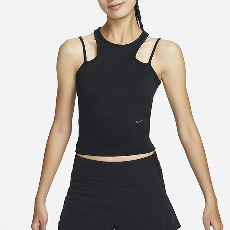 耐克新款女子运动短款无袖背心