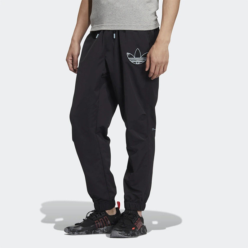 Adidas/阿迪达斯正品三叶草新款男子透气运动休闲束脚长裤 HS2001