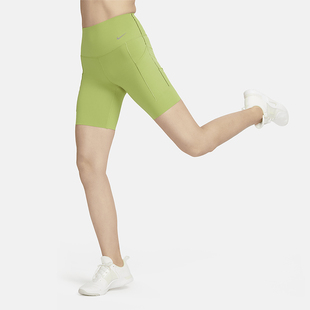DQ5995 Nike 女士弹力透气运动训练紧身短裤 夏季 377 耐克正品
