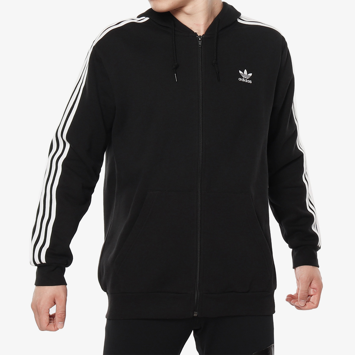 阿迪达斯正品男休闲针织外套夹克