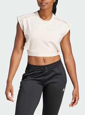 Adidas/阿迪达斯正品POWER CROP T女子训练运动短袖T恤IM2707
