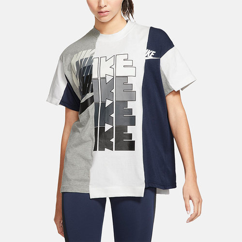 Nike/耐克正品x Sacai女子联名运动休闲款短袖T恤CD6310-711