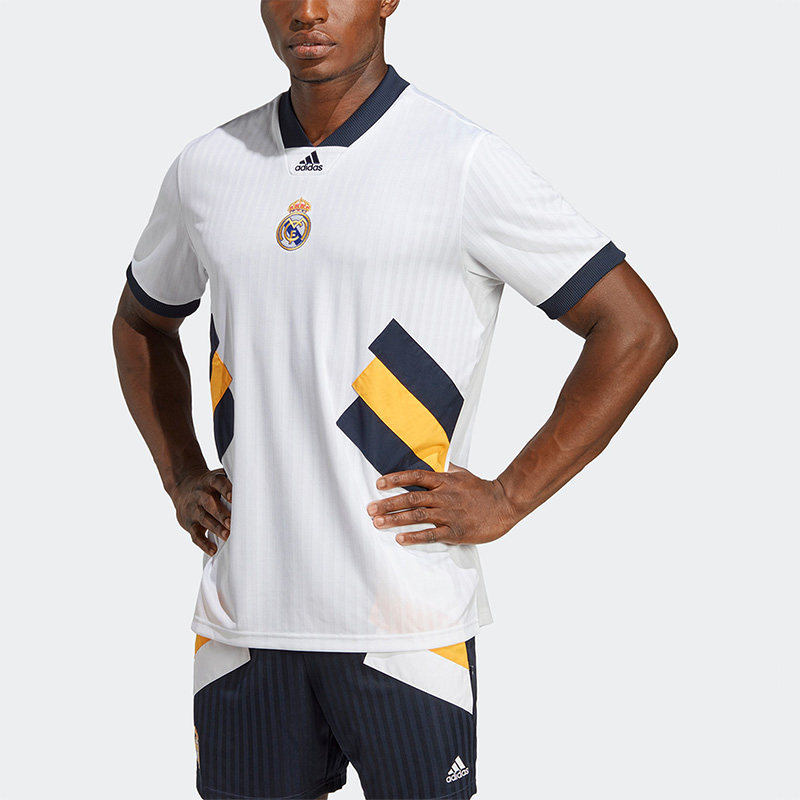 Adidas/阿迪达斯正品皇马足球男子运动休闲文化T恤球衣HT6456