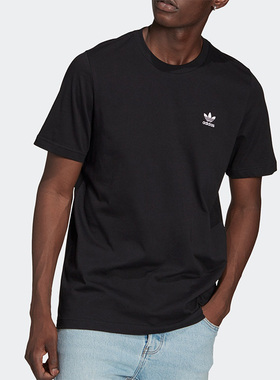 Adidas/阿迪达斯正品三叶草夏季户外男子圆领简约短袖T恤 GN3416