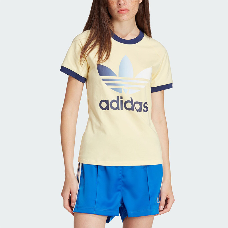 阿迪达斯女士修身短袖T恤