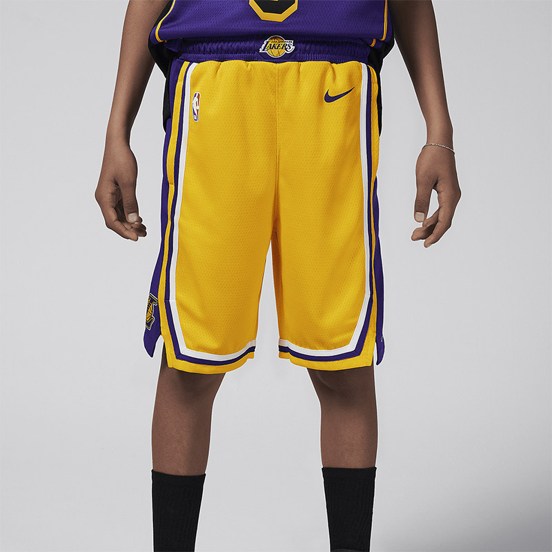 Nike/耐克正品洛杉矶湖人队 大童运动篮球短裤FZ1187-728